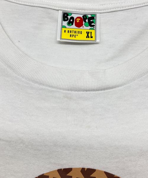 A BATHING APE（ア ベイシング エイプ）A BATHING APE (ア ベイシング エイプ) BABY MILO TEE ホワイト サイズ:XLの古着・服飾アイテム