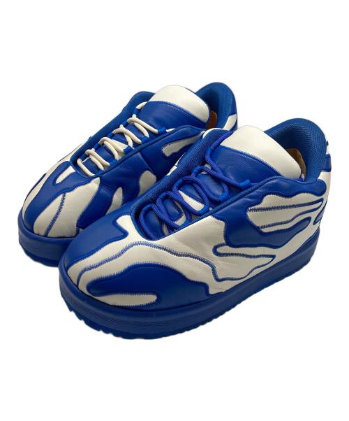 PDF（ピーディーエフ）PDF (ピーディーエフ) Nuvola Mercury Pelle ブルー×ホワイト サイズ:SIZE US10の古着・服飾アイテム