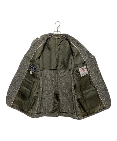 Abercrombie & Fitch（アバクロンビー アンド フィッチ）Abercrombie & Fitch (アバクロンビー アンド フィッチ) ヘリンボーンテーラードジャケット ブラウン サイズ:Lの古着・服飾アイテム