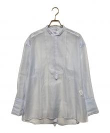 Whim Gazette（ウィムガゼット）の古着「オーガンジープルオーバーブラウス」｜スカイブルー