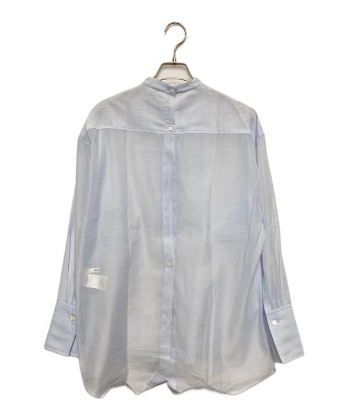 Whim Gazette（ウィムガゼット）Whim Gazette (ウィムガゼット) オーガンジープルオーバーブラウス スカイブルー サイズ:SIZE Freeの古着・服飾アイテム