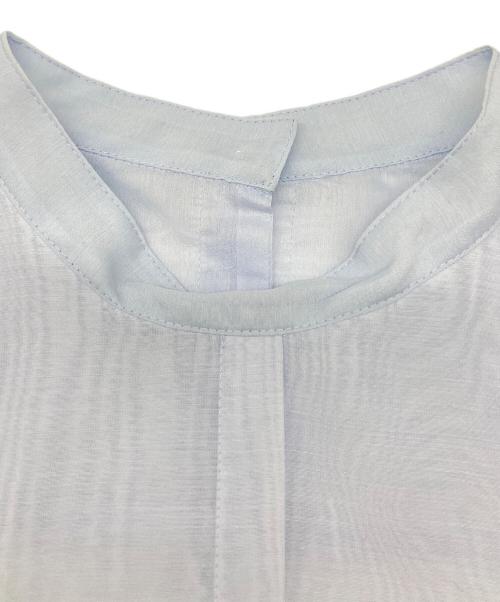 Whim Gazette（ウィムガゼット）Whim Gazette (ウィムガゼット) オーガンジープルオーバーブラウス スカイブルー サイズ:SIZE Freeの古着・服飾アイテム