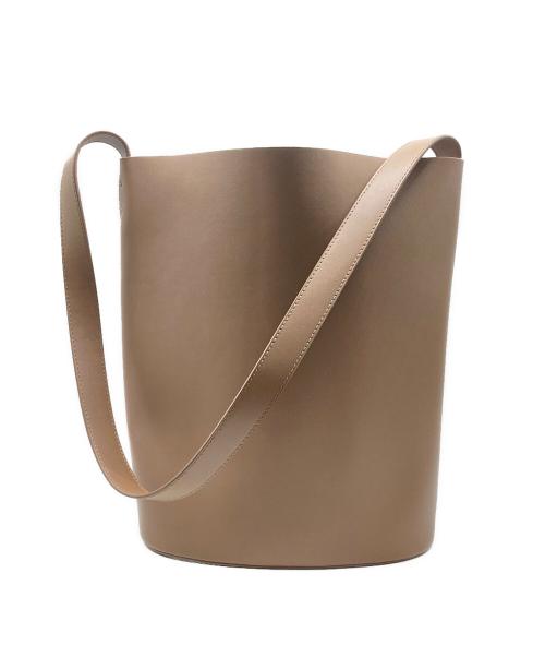 RIM.ARK（リムアーク）RIM.ARK (リムアーク) Leather bucket shoulder bag ブラウンの古着・服飾アイテム