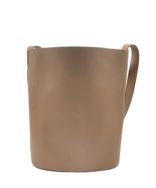 RIM.ARK（リムアーク）RIM.ARK (リムアーク) Leather bucket shoulder bag ブラウンの古着・服飾アイテム