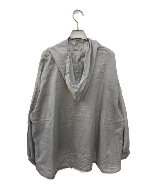 mizuiro-ind（ミズイロインド）mizuiro-ind (ミズイロインド) フード付きプルオーバーシャツ グレー サイズ:不明の古着・服飾アイテム