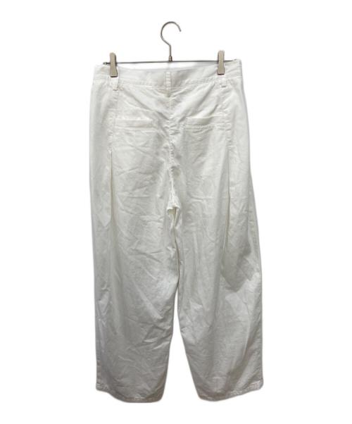 CALMER（カルメール）CALMER (カルメール) 7oz デニムタックパンツ ホワイト サイズ:2の古着・服飾アイテム