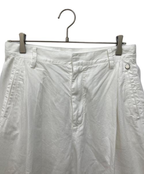 CALMER（カルメール）CALMER (カルメール) 7oz デニムタックパンツ ホワイト サイズ:2の古着・服飾アイテム
