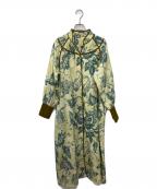 ROSE BUDローズバッド）の古着「チャイナカラーワンピース」｜イエロー