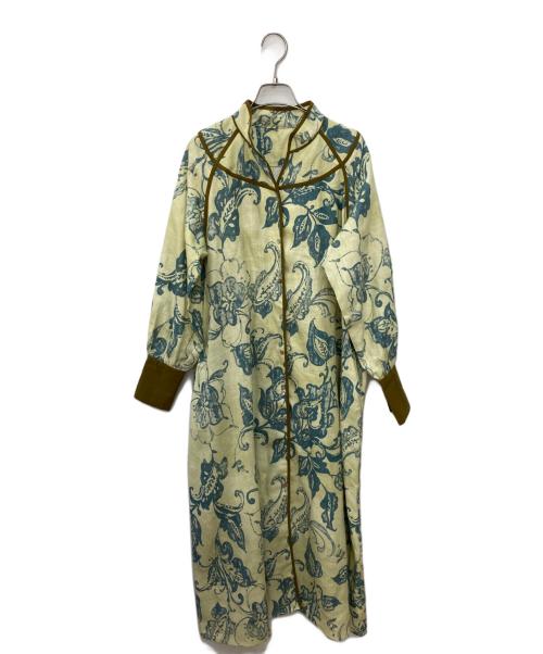 ROSE BUD（ローズバッド）ROSE BUD (ローズバッド) チャイナカラーワンピース イエロー サイズ:Ｆの古着・服飾アイテム