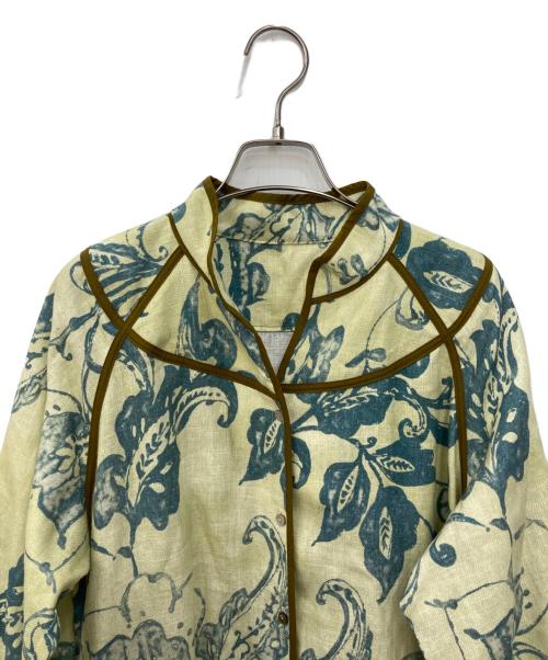 ROSE BUD（ローズバッド）ROSE BUD (ローズバッド) チャイナカラーワンピース イエロー サイズ:Ｆの古着・服飾アイテム