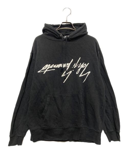 GROUND Y（グラウンドワイ）GROUND Y (グラウンドワイ) 反転ロゴプルオーバーフーディー ブラック サイズ:SIZE 3の古着・服飾アイテム