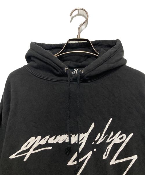 GROUND Y（グラウンドワイ）GROUND Y (グラウンドワイ) 反転ロゴプルオーバーフーディー ブラック サイズ:SIZE 3の古着・服飾アイテム