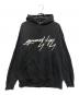 GROUND Y（グラウンドワイ）の古着「反転ロゴプルオーバーフーディー」｜ブラック