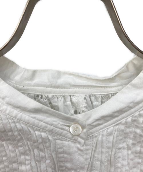 Audrey and John Wad（オードリーアンドジョンワッド）Audrey and John Wad (オードリーアンドジョンワッド) インドコットン刺繍ブラウス ホワイト サイズ:FREEの古着・服飾アイテム