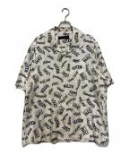 LOUIS VUITTONルイ ヴィトン）の古着「シティーロゴプリントアロハシャツ」｜アイボリー