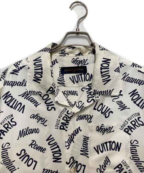 LOUIS VUITTON（ルイ ヴィトン）LOUIS VUITTON (ルイ ヴィトン) シティーロゴプリントアロハシャツ アイボリー サイズ:XLの古着・服飾アイテム