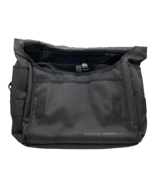 NUMBER (N)INE（ナンバーナイン）NUMBER (N)INE (ナンバーナイン) MICHAEL LINNELL (ミシェルリンネル) ワッペン付きメッセンジャーバッグ ブラックの古着・服飾アイテム
