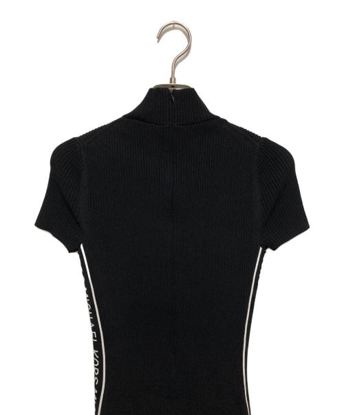 MICHAEL KORS（マイケル・コース）MICHAEL KORS (マイケルコース) サイドラインタイトワンピース ブラック サイズ:XSの古着・服飾アイテム