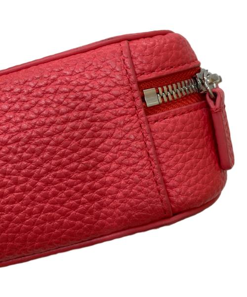 LACOSTE（ラコステ）LACOSTE (ラコステ) ボックスショルダーバッグ レッドの古着・服飾アイテム