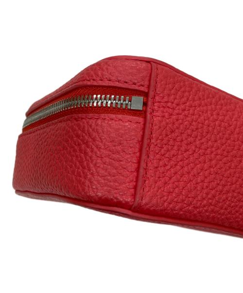 LACOSTE（ラコステ）LACOSTE (ラコステ) ボックスショルダーバッグ レッドの古着・服飾アイテム