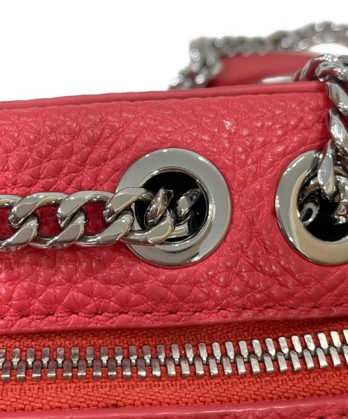 LACOSTE（ラコステ）LACOSTE (ラコステ) ボックスショルダーバッグ レッドの古着・服飾アイテム