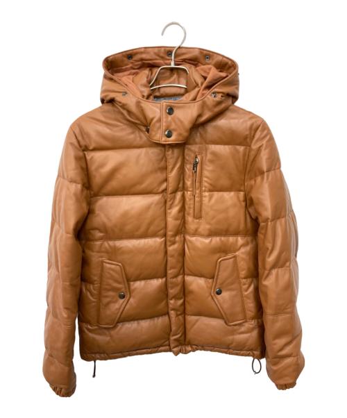 URBAN RESEARCH（アーバンリサーチ）URBAN RESEARCH (アーバンリサーチ) ラクーンファーシープレザー3WAYダウンジャケット ブラウン サイズ:38の古着・服飾アイテム