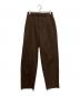 AURALEE（オーラリー）の古着「HARD TWIST WOOL PANAMA STRIPE SLACKS」｜ブラウン