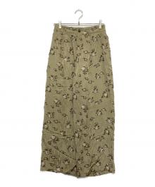 TODAYFUL（トゥデイフル）の古着「Flower Jacquard Trousers」｜グリーン