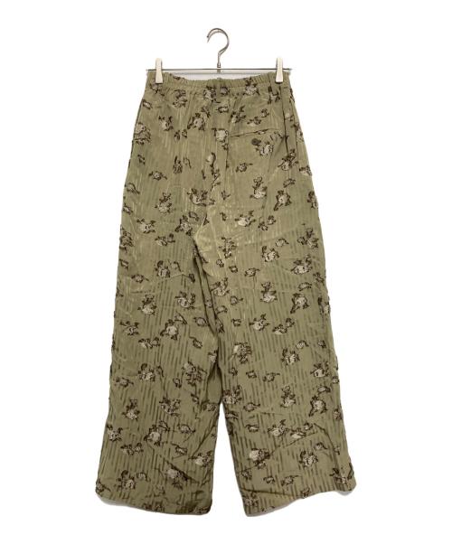 TODAYFUL（トゥデイフル）TODAYFUL (トゥデイフル) Flower Jacquard Trousers グリーン サイズ:Mの古着・服飾アイテム