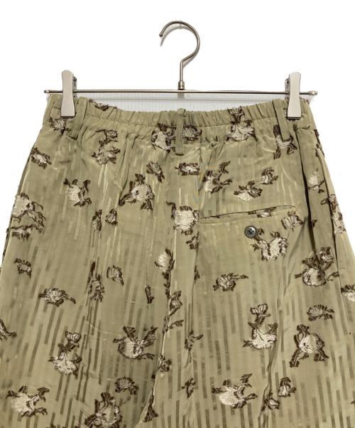 TODAYFUL（トゥデイフル）TODAYFUL (トゥデイフル) Flower Jacquard Trousers グリーン サイズ:Mの古着・服飾アイテム