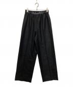 digneディニュ）の古着「センタープリーツパンツ」｜ブラック