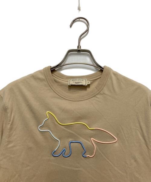 maison kitsune（メゾンキツネ）MAISON KITSUNE (メゾンキツネ) Tシャツ ベージュ サイズ:XSの古着・服飾アイテム