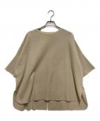 BEARDSLEYビアズリー）の古着「半袖サラッとプルオーバー」｜ベージュ