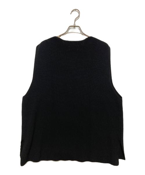 KAGURE（カグレ）kagure (カグレ) コットンニットベスト ブラック サイズ:FREE 未使用品の古着・服飾アイテム