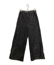 FREE MAX（フリーマックス）の古着「Straight Easy Wide Pants」｜ブラック