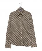 BURBERRY BLUE LABELバーバリーロンドンブルーレーベル）の古着「ノバァチェックシャツ」｜ベージュ