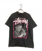 stussyステューシー）の古着「old skool Tシャツ」｜ブラック