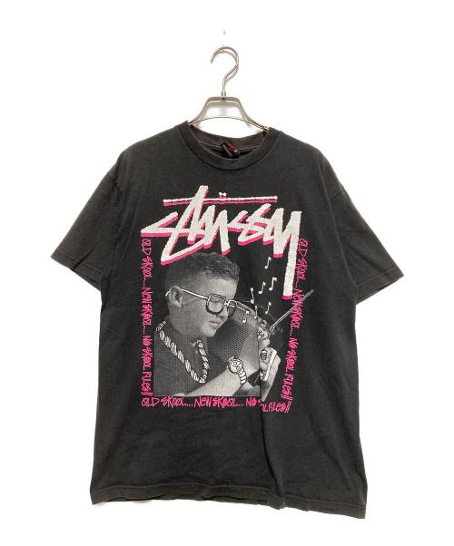 stussy（ステューシー）stussy (ステューシー) old skool Tシャツ ブラック サイズ:Lの古着・服飾アイテム
