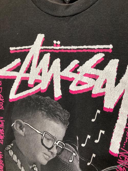 stussy（ステューシー）stussy (ステューシー) old skool Tシャツ ブラック サイズ:Lの古着・服飾アイテム