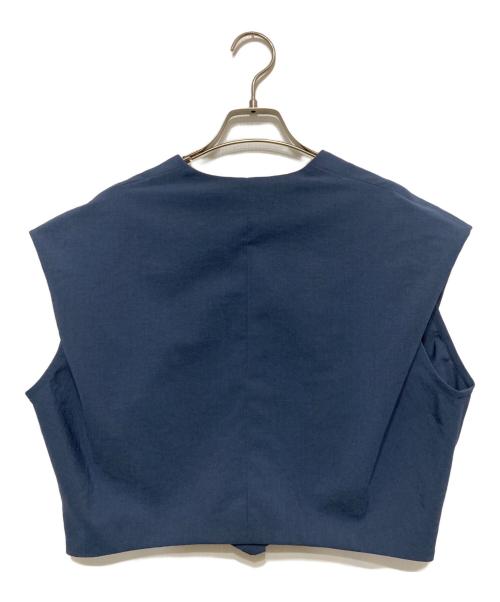 CIS.（シス）CIS. (シス) ドライタッチブラウス＆ワイドレッグパンツセット ネイビー サイズ:SIZE 38の古着・服飾アイテム