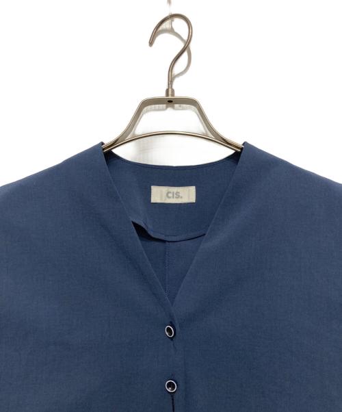 CIS.（シス）CIS. (シス) ドライタッチブラウス＆ワイドレッグパンツセット ネイビー サイズ:SIZE 38の古着・服飾アイテム