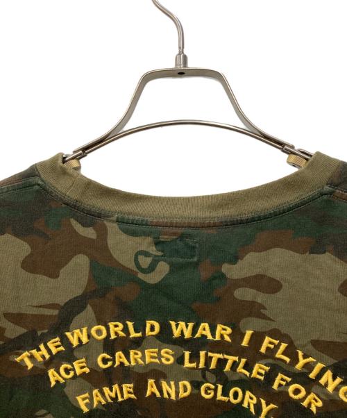 東洋エンタープライズ（トウヨウエンタープライズ）東洋エンタープライズ (トウヨウエンタープライズ) PEANUTS (ピーナッツ) 刺繍Tシャツ グリーン サイズ:Lの古着・服飾アイテム