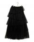 RAY BEAMS（レイ ビームス）の古着「チュールティアードスカート」｜ブラック