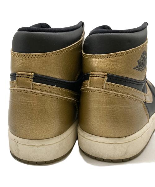 NIKE（ナイキ）NIKE (ナイキ) Air Jordan 1 Retro High OG ゴールド×ブラック サイズ:27㎝　の古着・服飾アイテム