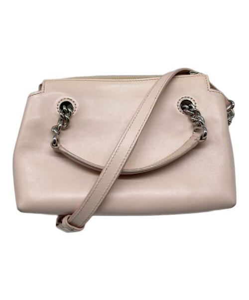 michino（ミチノ）michino (ミチノ) 2WAYショルダーハンドバッグ ピンクの古着・服飾アイテム