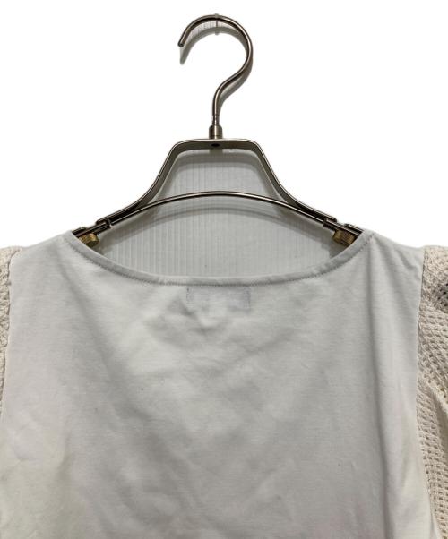 BLUE LABEL CRESTBRIDGE（ブルーレーベルクレストブリッジ）BLUE LABEL CRESTBRIDGE (ブルーレーベルクレストブリッジ) 半袖ブラウス ホワイト サイズ:Mの古着・服飾アイテム