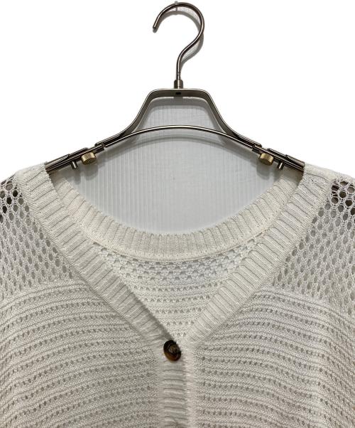 BLUE LABEL CRESTBRIDGE（ブルーレーベルクレストブリッジ）BLUE LABEL CRESTBRIDGE (ブルーレーベルクレストブリッジ) 半袖ニット ホワイト サイズ:Mの古着・服飾アイテム