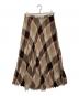 BLUE LABEL CRESTBRIDGE (ブルーレーベルクレストブリッジ) チェックスカート ブラウン サイズ:M：5000円