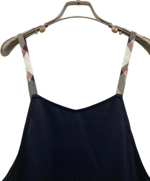 BLUE LABEL CRESTBRIDGE（ブルーレーベルクレストブリッジ）BLUE LABEL CRESTBRIDGE (ブルーレーベルクレストブリッジ) キャミソールワンピース ネイビー サイズ:Mの古着・服飾アイテム