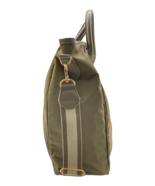 YOUNG & OLSEN The DRYGOODS STORE（ヤングアンドオルセン ザ ドライグッズストア）YOUNG & OLSEN The DRYGOODS STORE (ヤングアンドオルセン ザ ドライグッズストア) レザーナイロンバッグ ベージュの古着・服飾アイテム